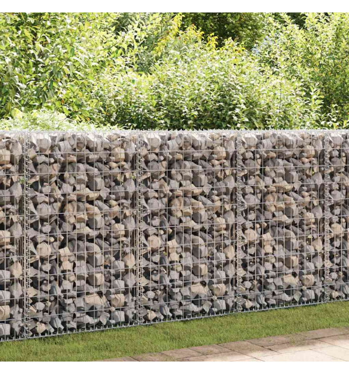 Panier de gabion avec couvercle Fil galvanisé 100x50x30 cm | Mobilier & Déco