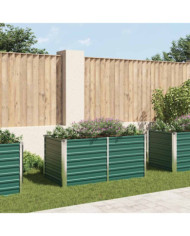 Jardinière 160 x 80 x 77 cm Acier galvanisé Vert | Mobilier & Déco