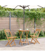 Table pliable de jardin 60x75 cm bois d'acacia massif | Mobilier & Déco