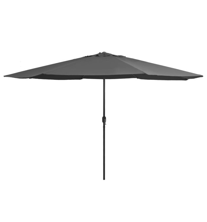Parasol de jardin avec mât en métal 390 cm anthracite | Mobilier & Déco