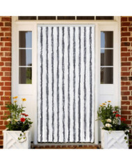 Moustiquaire Gris et blanc 90x220 cm Chenille | Mobilier & Déco