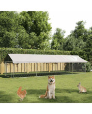 Chenil extérieur avec toit 600x200x150 cm | Mobilier & Déco