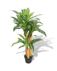Plante artificielle avec pot Dracaena 100 cm Vert | Mobilier & Déco