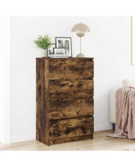Buffet Chêne fumé 60x35x98,5 cm Bois d'ingénierie | Mobilier & Déco
