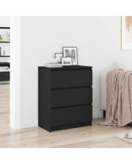 Buffet Noir 60x35x76 cm Bois d'ingénierie | Mobilier & Déco