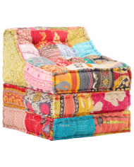 Pouf modulaire Patchwork Tissu | Mobilier & Déco