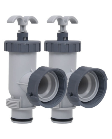 Vannes à piston de piscine 2 pcs | Mobilier & Déco