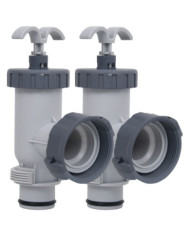Vannes à piston de piscine 2 pcs | Mobilier & Déco