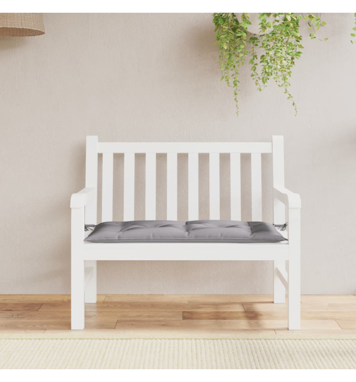 Coussin de banc de jardin gris 100x50x7 cm tissu oxford | Mobilier & Déco