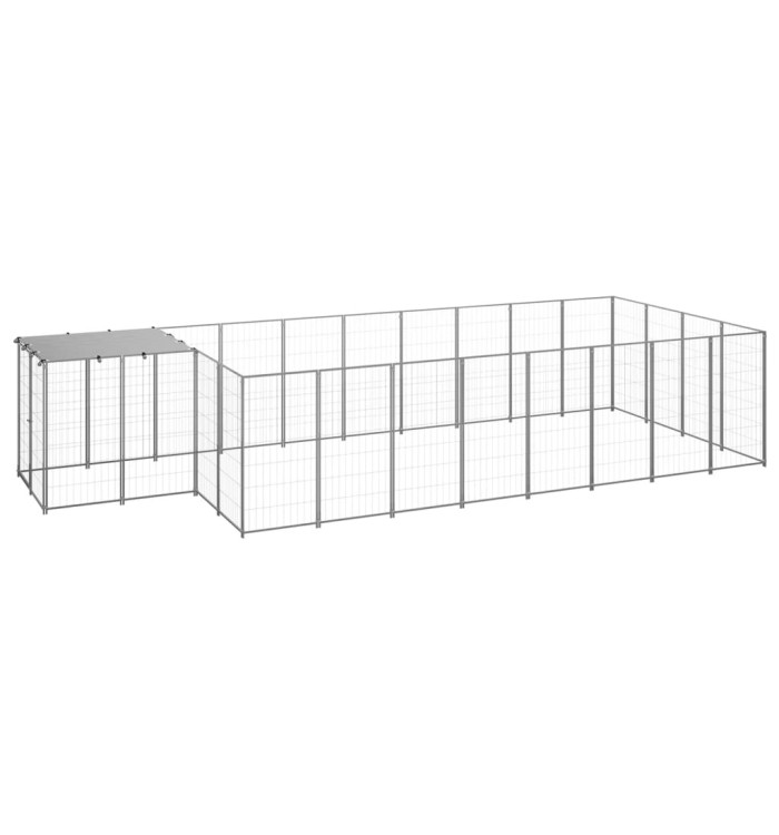 Chenil Argenté 10,89 m² Acier | Mobilier & Déco
