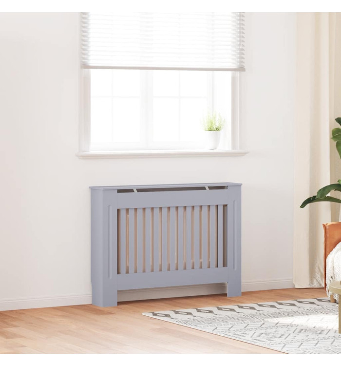 Cache-radiateur anthracite 112x19x81,5 cm MDF | Mobilier & Déco