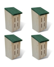 Set de 4 maisons pour paillons 14 x 15 x 22 cm | Mobilier & Déco