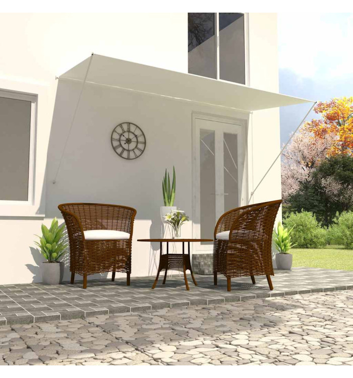 Auvent rétractable 300x150 cm Crème | Mobilier & Déco