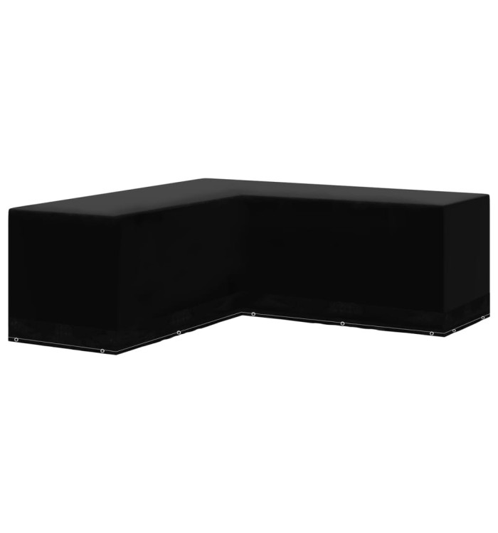 Housse de salon de jardin Forme de L 12 œillets 250x250x90 cm | Mobilier & Déco