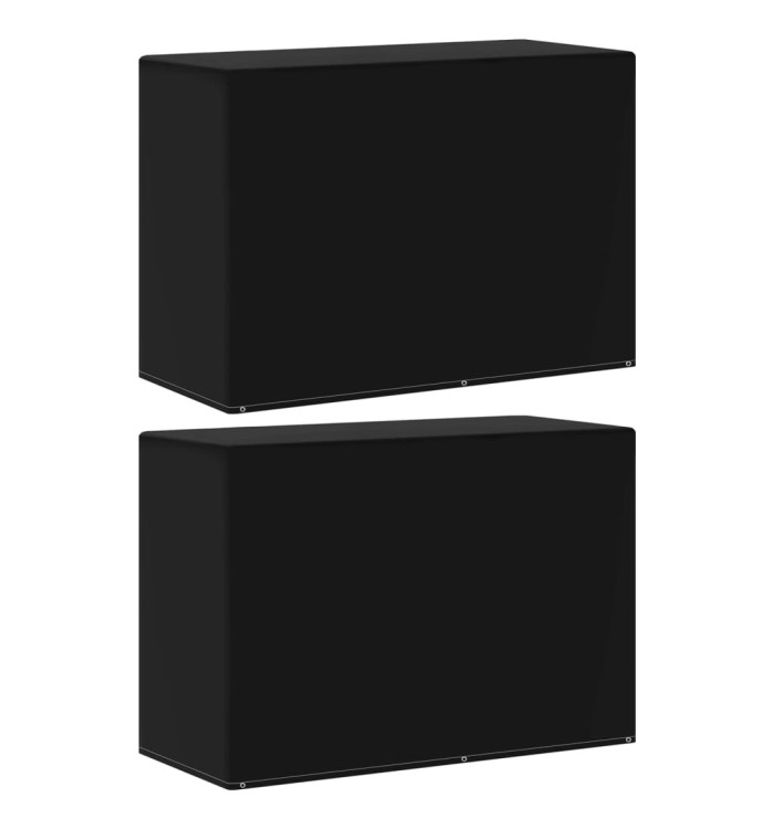 Housses meubles de jardin 2 pcs 6 œillets barbecue 180x80x125cm | Mobilier & Déco