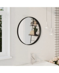 Miroir mural Noir 50 cm | Mobilier & Déco
