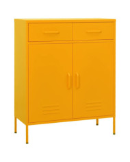 Armoire de rangement Jaune moutarde 80x35x101,5 cm Acier | Mobilier & Déco