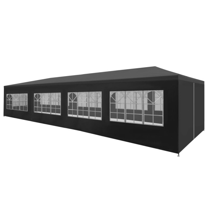Tente de réception 3x12 m anthracite | Mobilier & Déco