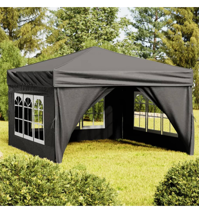 Tente de réception pliable avec parois Anthracite 3x3 m | Mobilier & Déco
