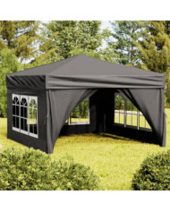 Tente de réception pliable avec parois Anthracite 3x3 m | Mobilier & Déco