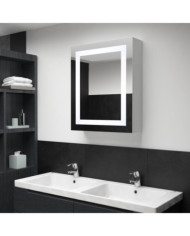 Armoire de salle de bain à miroir LED 50x13x70 cm | Mobilier & Déco