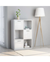 Armoire de rangement Blanc brillant Bois d’ingénierie | Mobilier & Déco