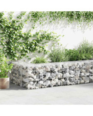 Mur en gabion avec couvercles Acier galvanisé 300 x 50 x 50 cm | Mobilier & Déco