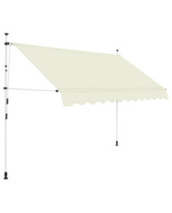 Auvent manuel rétractable 250 cm Crème | Mobilier & Déco