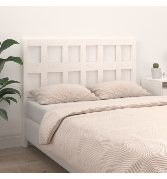 Tête de lit Blanc 205,5x4x100 cm Bois massif de pin | Mobilier & Déco