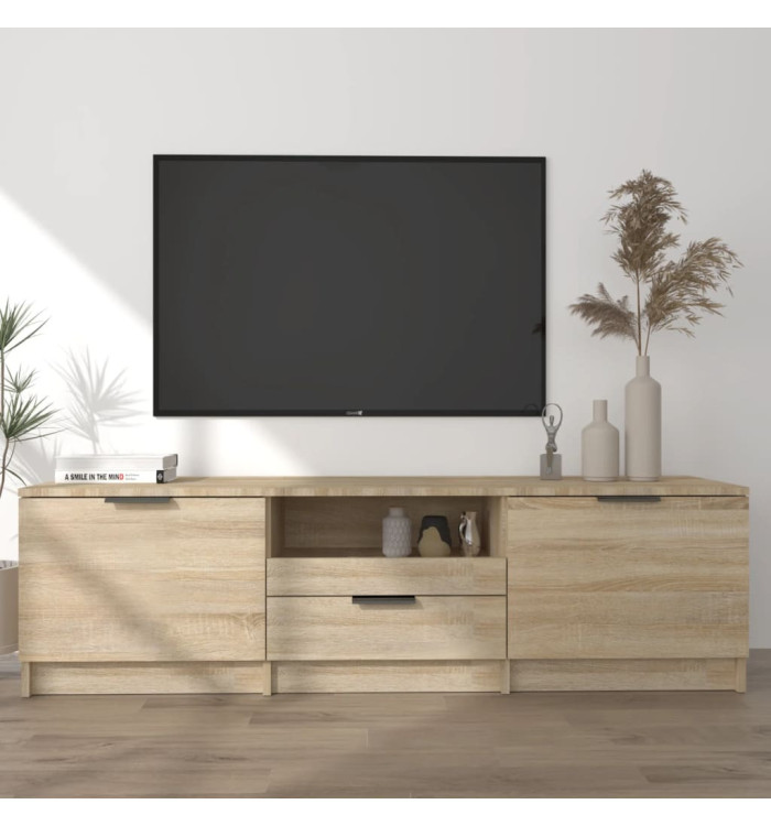 Meuble TV chêne sonoma 140x35x40 cm bois d'ingénierie | Mobilier & Déco