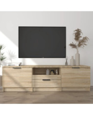 Meuble TV chêne sonoma 140x35x40 cm bois d'ingénierie | Mobilier & Déco