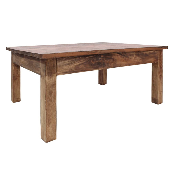 Table basse bois d'acajou massif 98x73x45 cm | Mobilier & Déco
