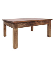 Table basse bois d'acajou massif 98x73x45 cm | Mobilier & Déco