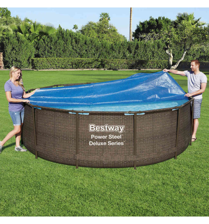 Bestway Couverture solaire de piscine Flowclear 356 cm | Mobilier & Déco
