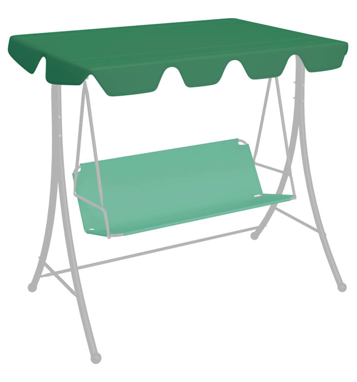Toit de rechange de balançoire vert 188/168x145/110 cm | Mobilier & Déco
