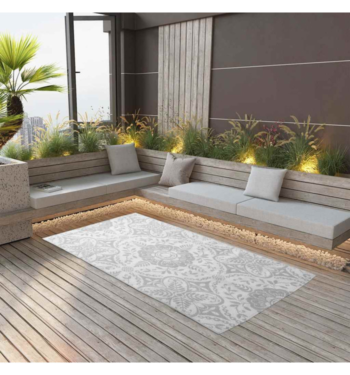 Tapis d'extérieur ARAKIL Gris clair 160x230 cm PP | Mobilier & Déco