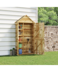 Abri à outils de jardin 107x37x220 cm Bois de pin imprégné | Mobilier & Déco
