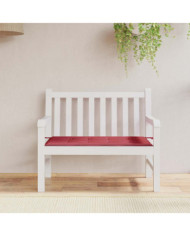 Coussin de banc de jardin rouge bordeaux 100x50x4 cm | Mobilier & Déco