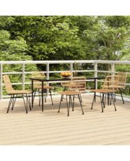 Ensemble à manger de jardin 7 pcs Résine tressée | Mobilier & Déco