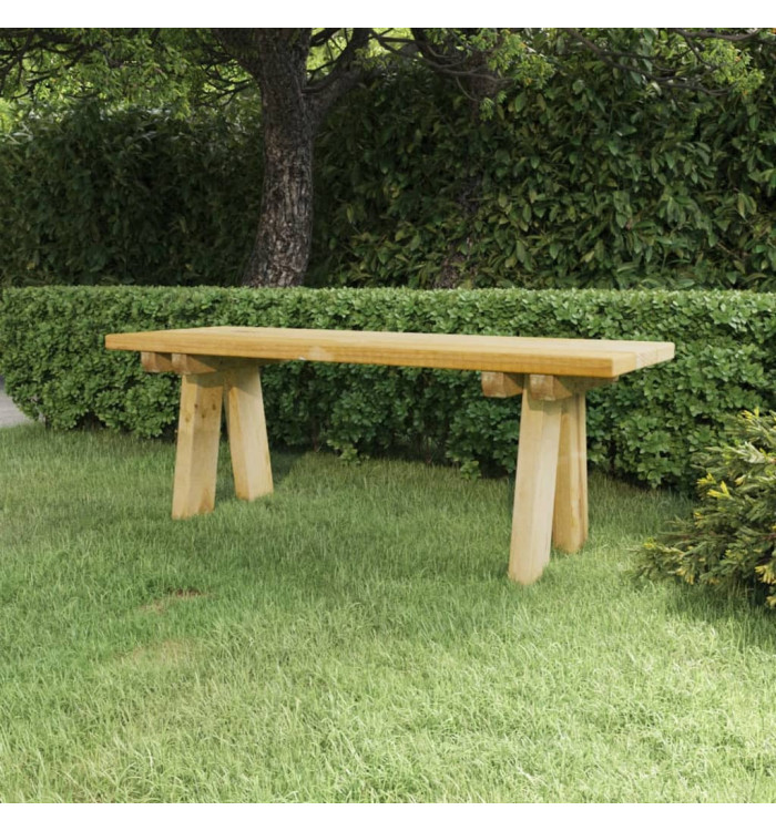 Banc de jardin 110 cm bois de pin massif imprégné | Mobilier & Déco