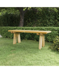 Banc de jardin 110 cm bois de pin massif imprégné | Mobilier & Déco
