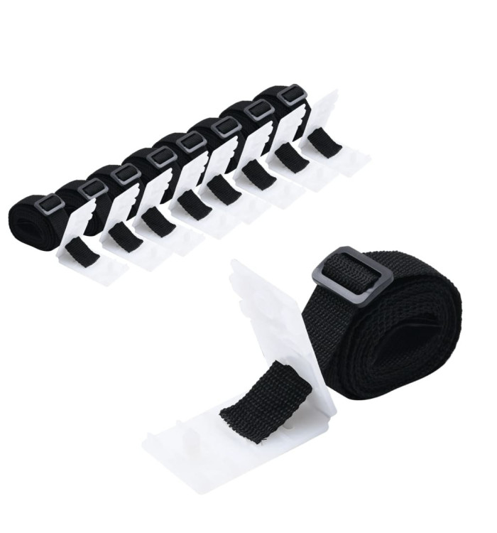 Fixations de rouleau de couverture de piscine 8 pcs 1,8 m | Mobilier & Déco