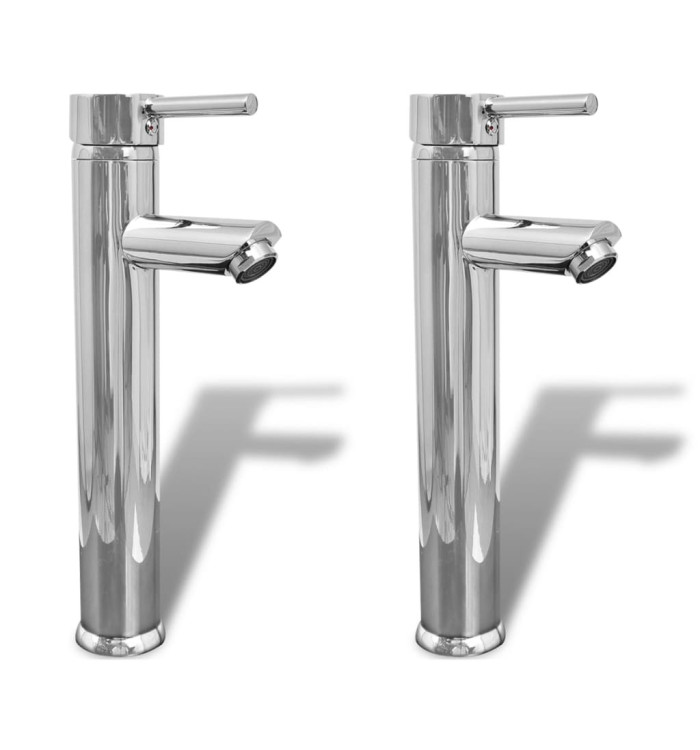 Mitigeurs de salle de bain 2 pcs Chrome | Mobilier & Déco