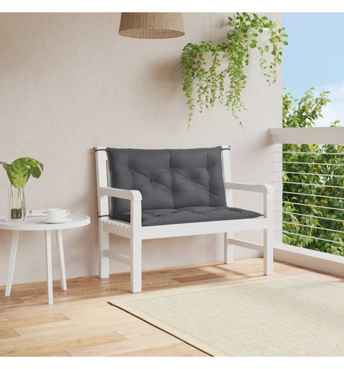 Coussin de banc de jardin anthracite tissu oxford | Mobilier & Déco