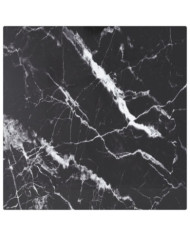 Dessus de table noir 30x30 cm 6 mm verre trempé design marbre | Mobilier & Déco