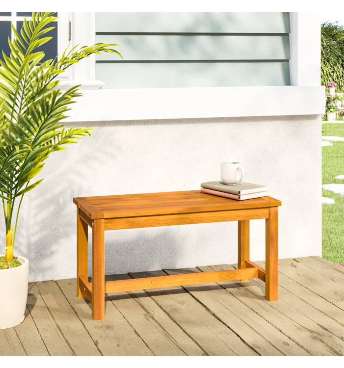 Banc de jardin 80x35x45 cm bois massif d'acacia | Mobilier & Déco
