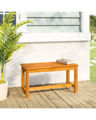 Banc de jardin 80x35x45 cm bois massif d'acacia | Mobilier & Déco