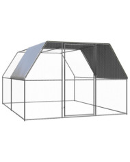 Poulailler d'extérieur 3x4x2 m Acier galvanisé | Mobilier & Déco