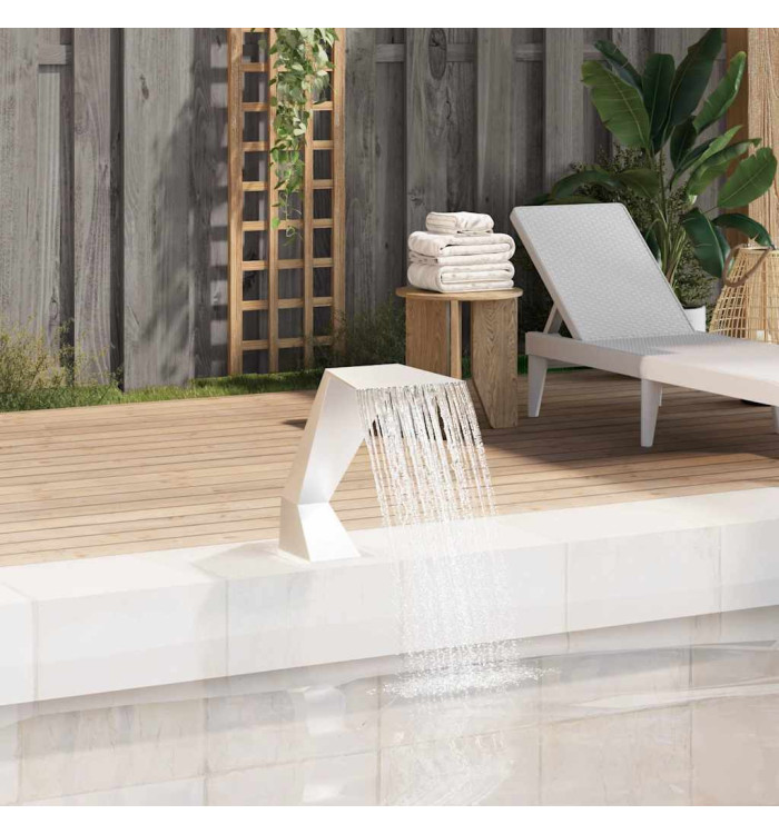 Fontaine d'étang Acier inoxydable 64 x 30 x 52 cm Argenté | Mobilier & Déco