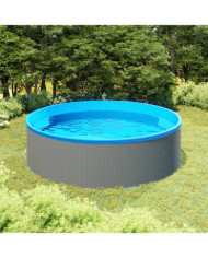 Piscine à éclaboussures 350x90 cm Gris | Mobilier & Déco